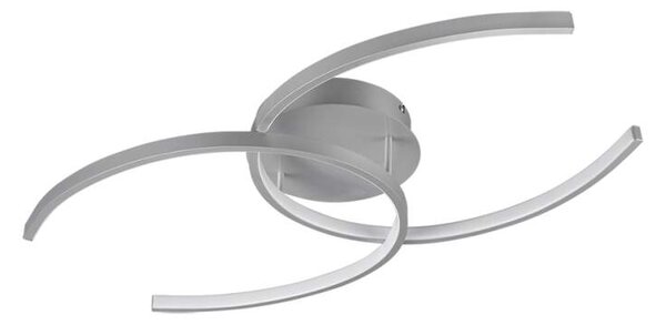 Trio Leuchten R67011187 COCOS - Stropní lustr stmívatelný klasickým vypínačem, LED 20W, 3000K, 2600lm, 70 x 38cm (Moderní stropní lustr s příjemnou teplou barvou světla, montura ve stříbrné barvě)