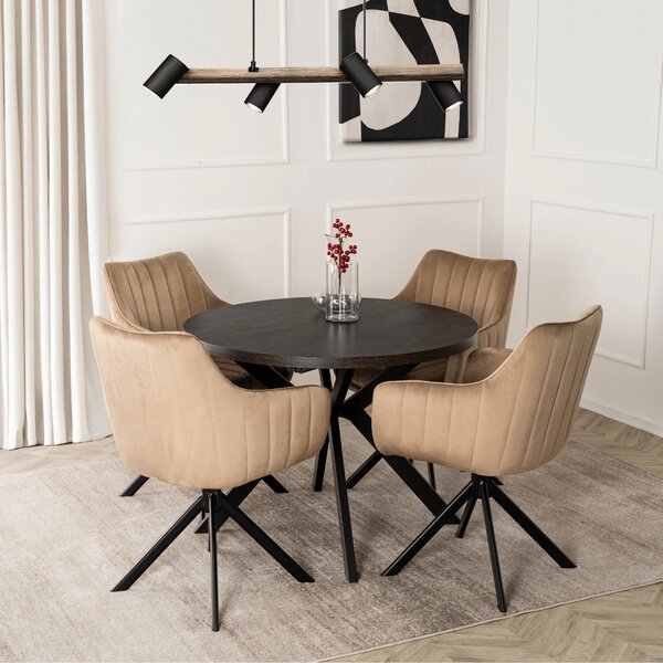 Jídelní židle Mamba (béžová). Akce -10%