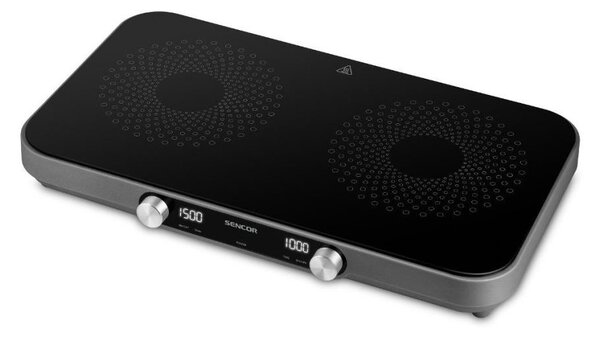 Sencor - Dvouplotýnkový sklokeramický vařič s LCD displejem 3500W/230V