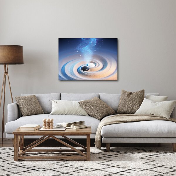 Obraz - Éterický yin-yang (70x50 cm)