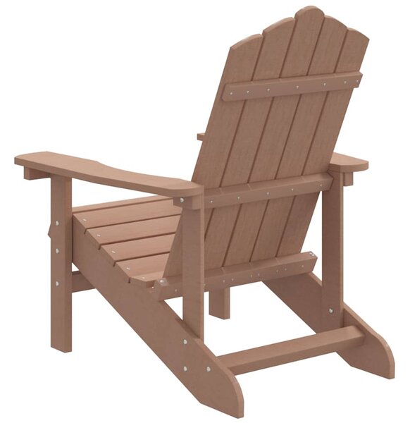 Zahradní křeslo Adirondack HDPE hnědé 318639