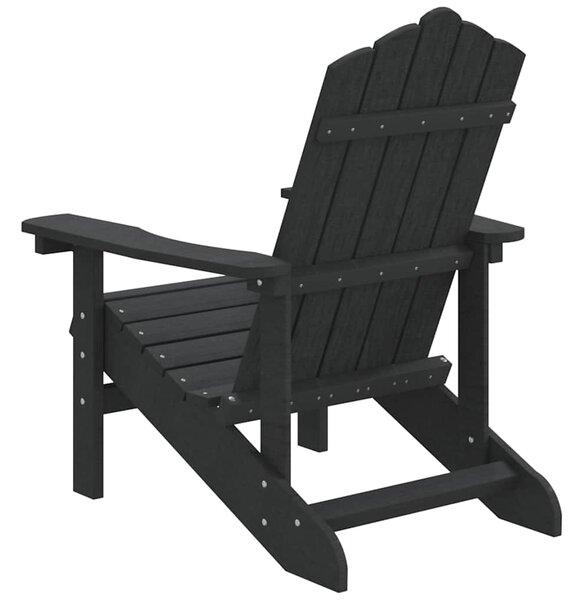 Zahradní křeslo Adirondack HDPE antracitové 318638