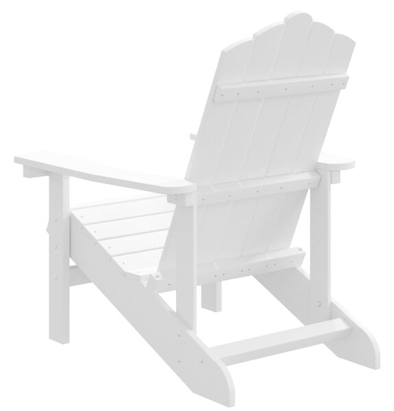 Zahradní křeslo Adirondack HDPE bílé 318637