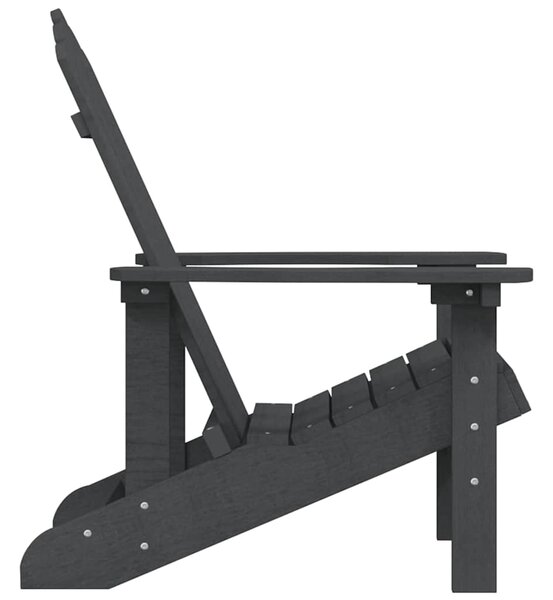 Zahradní křeslo Adirondack HDPE antracitové 318638