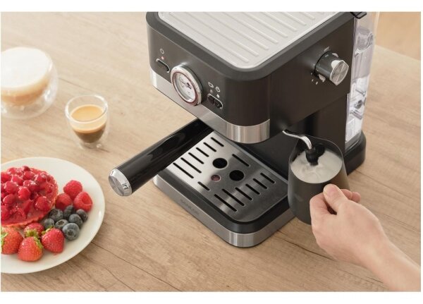 Sencor - Pákový kávovar espresso 1050W/230V černá/matný chrom