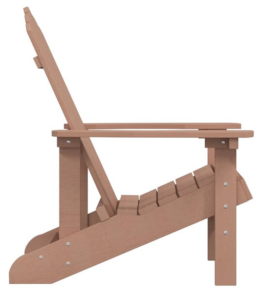 Zahradní křeslo Adirondack HDPE hnědé 318639
