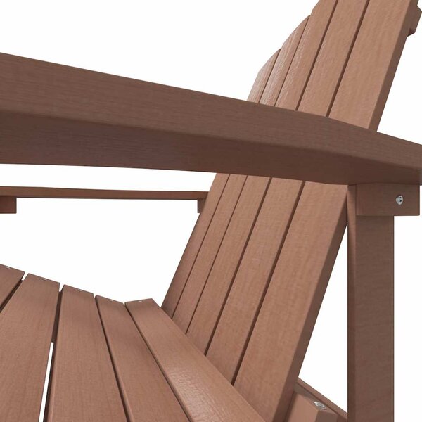 Zahradní křeslo Adirondack HDPE hnědé 318639