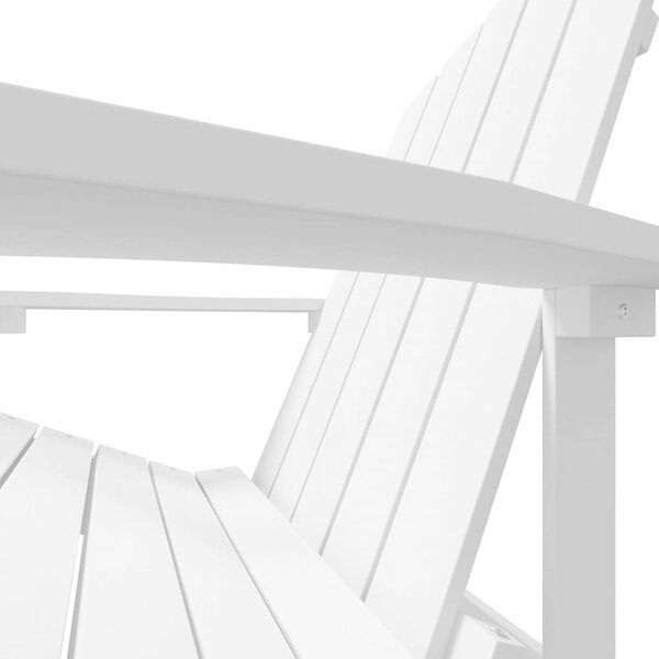 Zahradní křeslo Adirondack HDPE bílé 318637