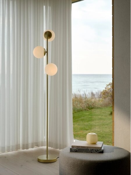 Nordlux - Stojací lampa LILLY 3xE14/10W/230V mosaz