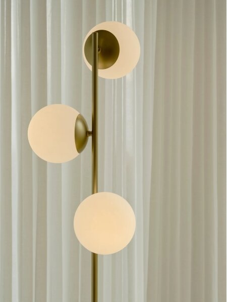Nordlux - Stojací lampa LILLY 3xE14/10W/230V mosaz