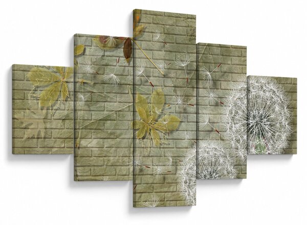 Obraz - Pampelišky unášené větrem (125x70 cm)