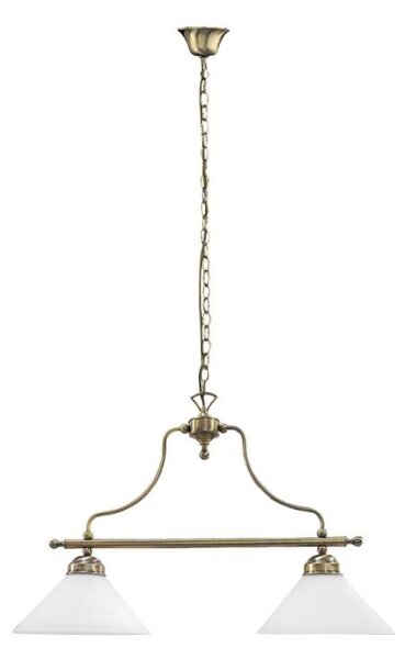 Rabalux 2707 MARIAN - Dvouramenný lustr v bronzové barvě 2 x E27, 70cm šířka (Dvojramenný závěsný lustr)