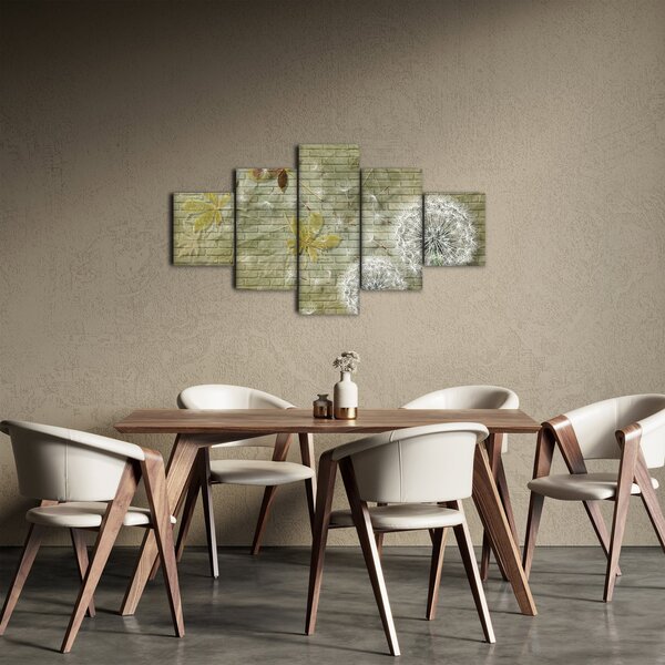 Obraz - Pampelišky unášené větrem (125x70 cm)