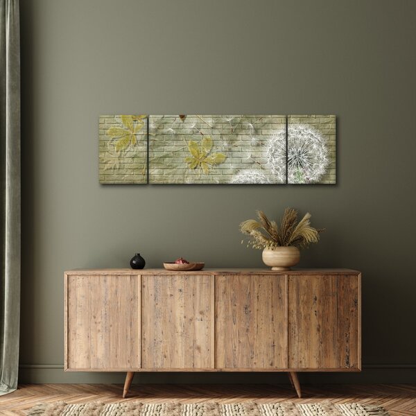 Obraz - Pampelišky unášené větrem (170x50 cm)