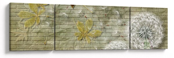 Obraz - Pampelišky unášené větrem (170x50 cm)