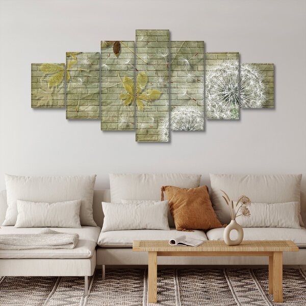 Obraz - Pampelišky unášené větrem (210x100 cm)