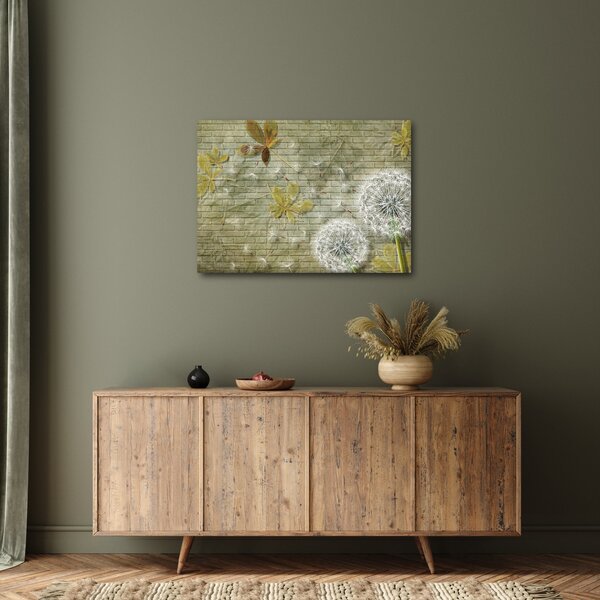 Obraz - Pampelišky unášené větrem (70x50 cm)