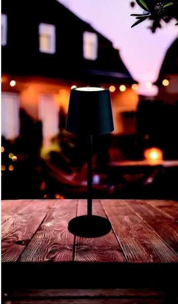 Globo 58482B-LED Stm. ven. nab. dot. stolní lampa VAN. 2W/5V 2200mAh IP44 černá