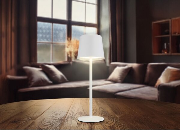 Globo 58482W-LED Stm. ven. nab. dot. stolní lampa VAN. 2W/5V 2200mAh IP44 bílá