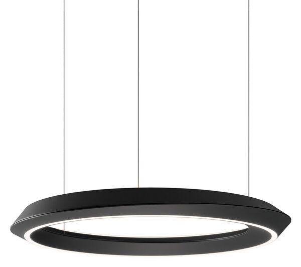 Lodes 19921 2027 Tidal, kulaté závěsné svítidlo LED 33W 2700K, matná černá/bílá, průměr 60cm, TRIAC