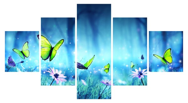 Obraz - Mystická lesní mýtina (125x70 cm)
