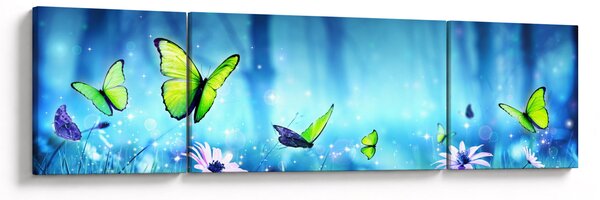Obraz - Mystická lesní mýtina (170x50 cm)