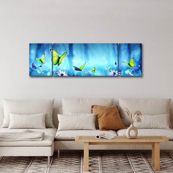Obraz - Mystická lesní mýtina (170x50 cm)