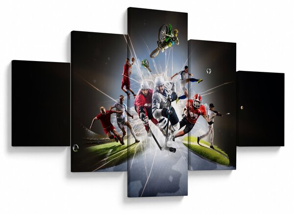 Obraz - Sportovci (125x70 cm)
