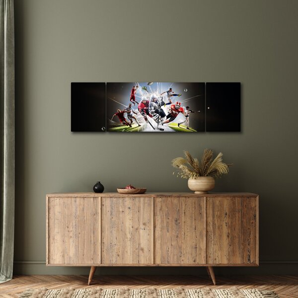 Obraz - Sportovci (170x50 cm)