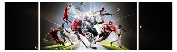 Obraz - Sportovci (170x50 cm)