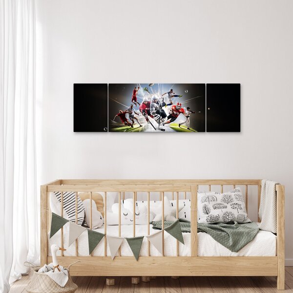 Obraz - Sportovci (170x50 cm)