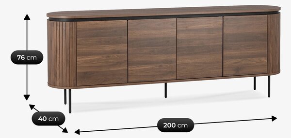 Skříňka Back 200 (ořech). Akce -16%