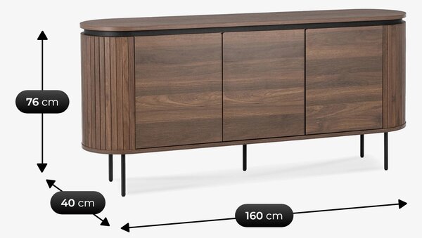 Skříňka Back 160 (ořech). Akce -10%