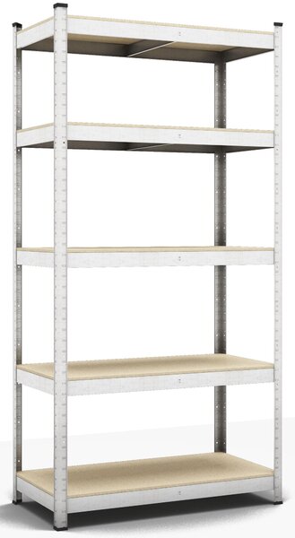 Kovový regál ECONOMY 180x90x30 5 polic - pozinkovaný