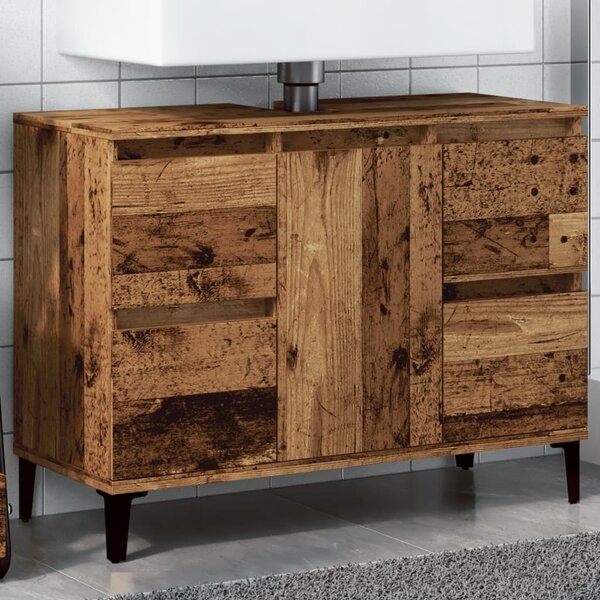 Skříňka pod umyvadlo old wood 80 x 33 x 60 cm kompozitní dřevo