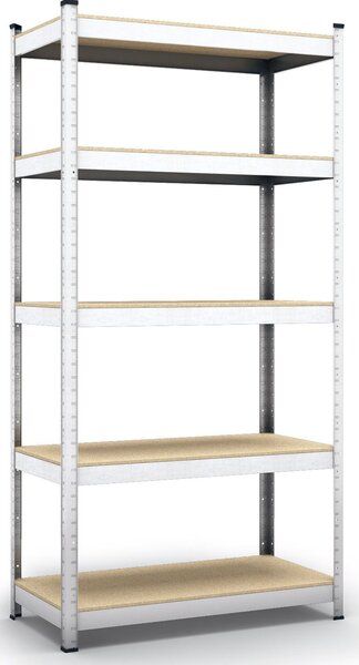 Kovový regál ECONOMY 180x90x30 5 polic - pozinkovaný