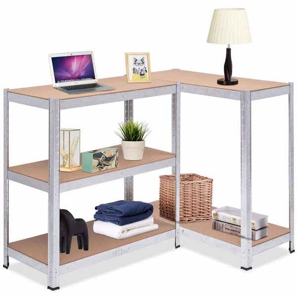 Kovový regál ECONOMY 180x90x30 5 polic - pozinkovaný