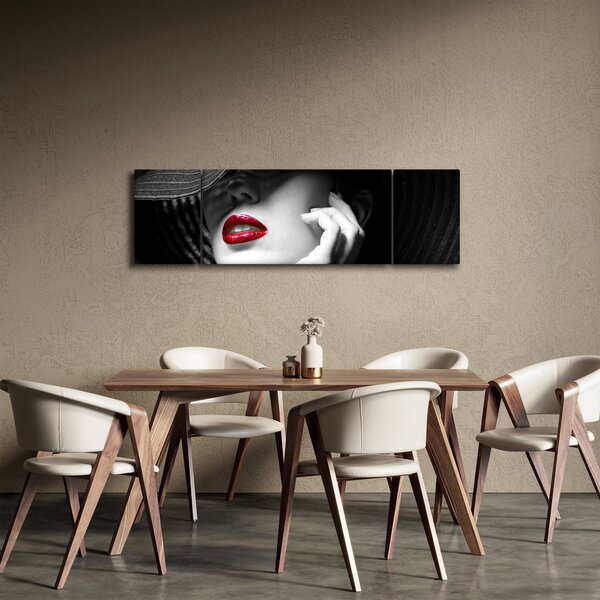 Obraz - Žena s kloboukem (170x50 cm)