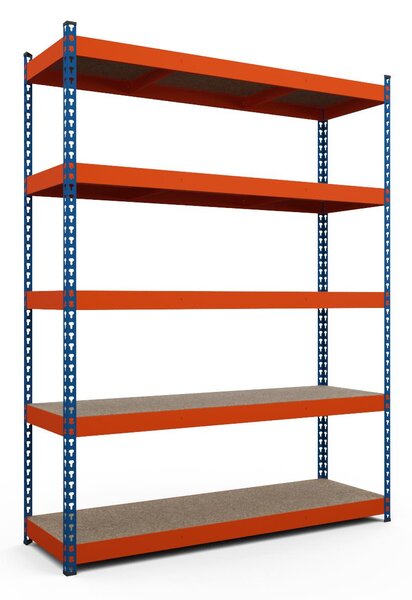 Kovový regál série TITAN 216x160x60 5 polic nosnost 1500 kg