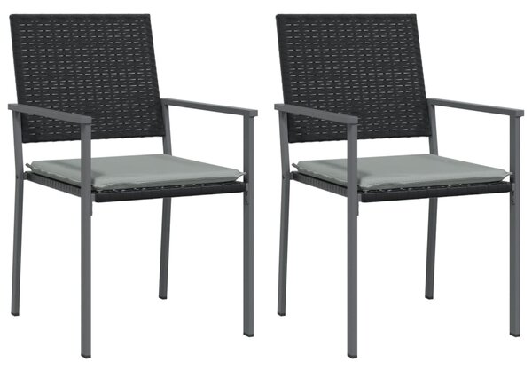 3dílný zahradní jídelní set s poduškami polyratan a ocel 3187017
