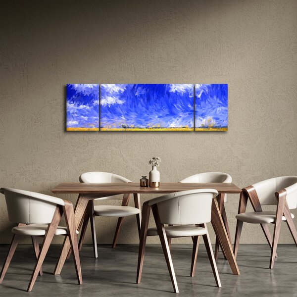 Obraz - Olejomalba, Zlaté pole (170x50 cm)