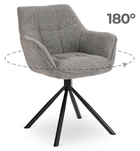 Jídelní židle Patto (šedá). Akce -10%