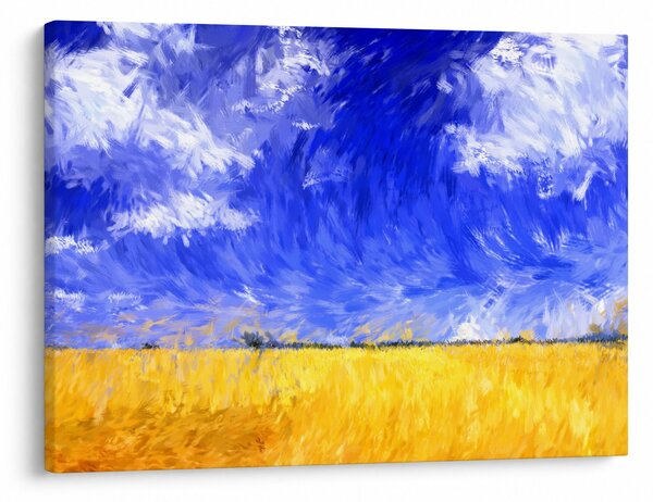 Obraz - Olejomalba, Zlaté pole (70x50 cm)