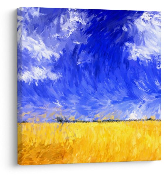 Obraz - Olejomalba, Zlaté pole (30x30 cm)
