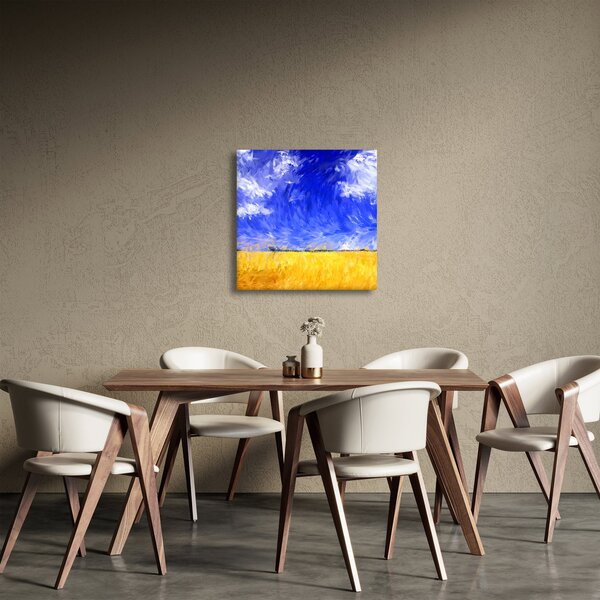 Obraz - Olejomalba, Zlaté pole (30x30 cm)