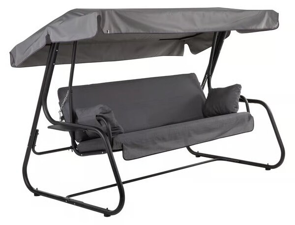 Zahradní houpačka Vita Black Edition s bočními stolky H024-07PB PATIO 448847