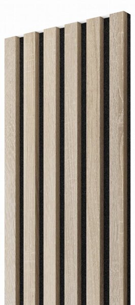 Akustický panel, Dub Sonoma, černý filc, 30x275 cm