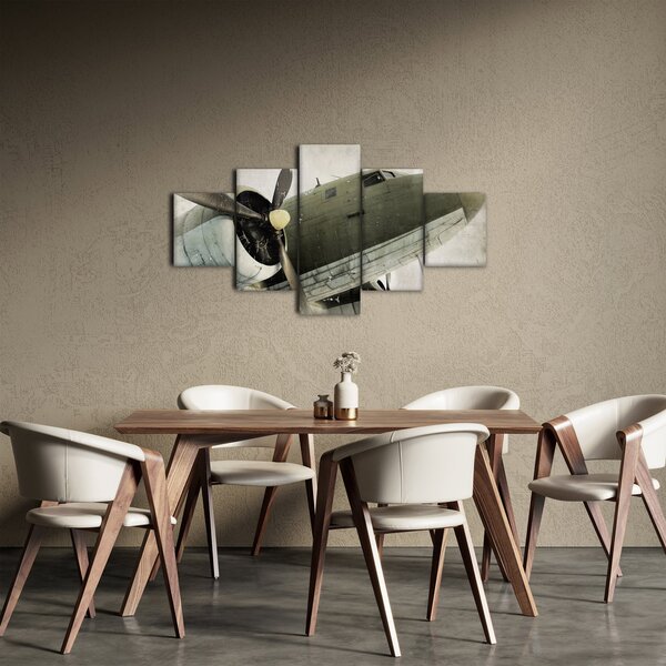 Obraz - Staré vrtulové letadlo (125x70 cm)