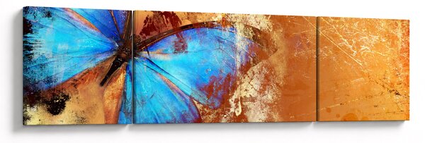 Obraz - Modrý motýl (170x50 cm)