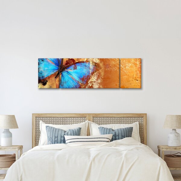 Obraz - Modrý motýl (170x50 cm)
